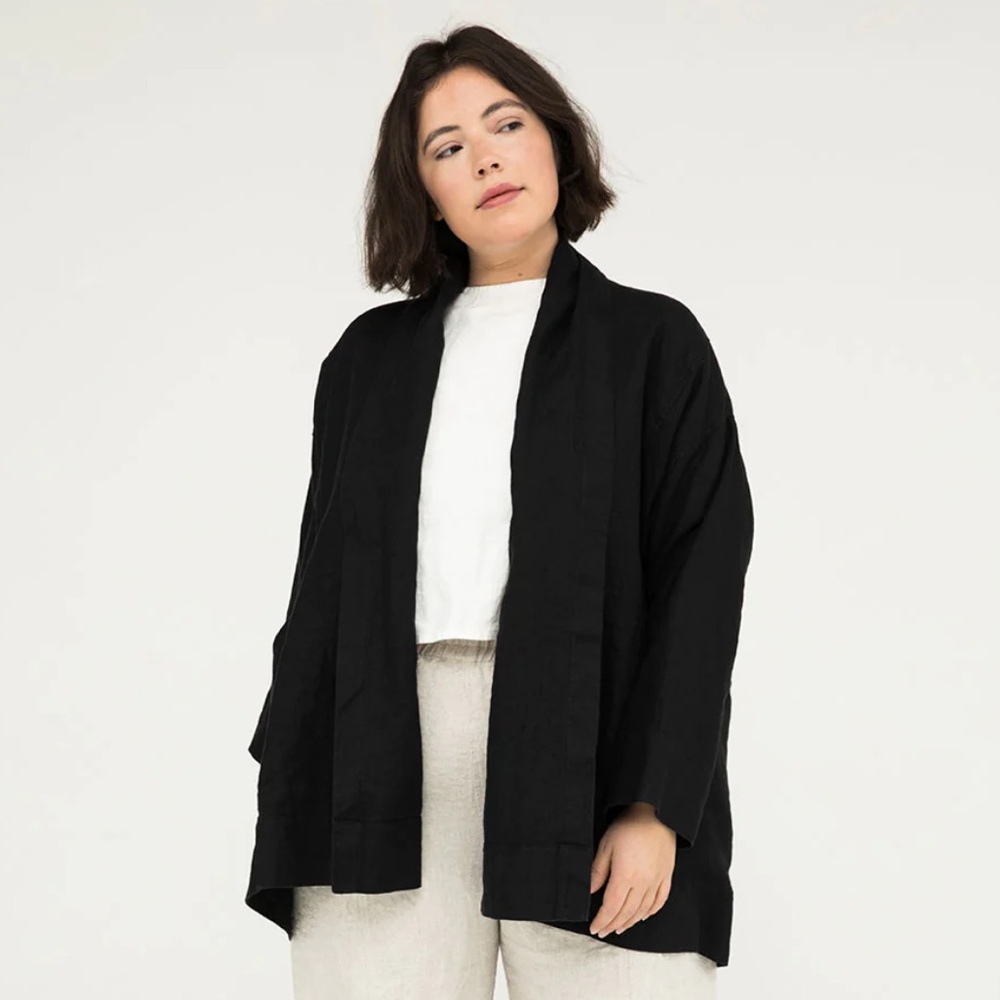 Elizabeth Suzann Clyde cotton canvas jacket / black / small